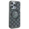  iPhone 15 Pro Fekete Karl Lagerfeld IML Monogram Karl & Choupette Head MagSafe tok thumbnail