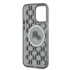  iPhone 15 Pro Fekete Karl Lagerfeld IML Monogram Karl & Choupette Head MagSafe tok thumbnail