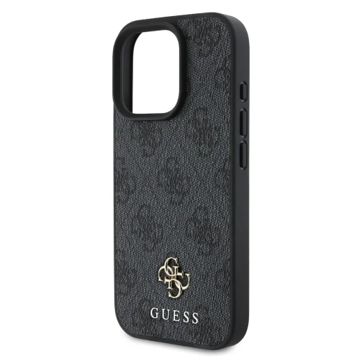  iPhone 16 Pro Szürke Guess PU 4G Small Metal Logo MagSafe tok - 4