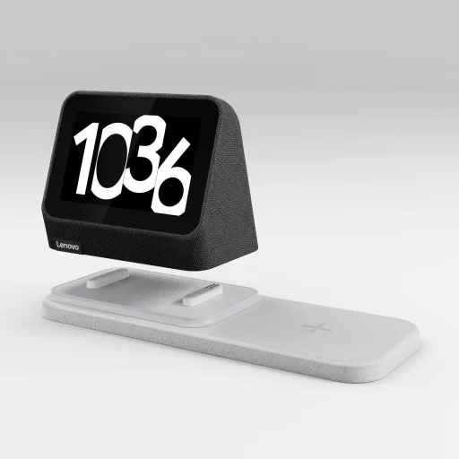 Lenovo Smart Clock 2 + Vezeték nélküli állomás - 2