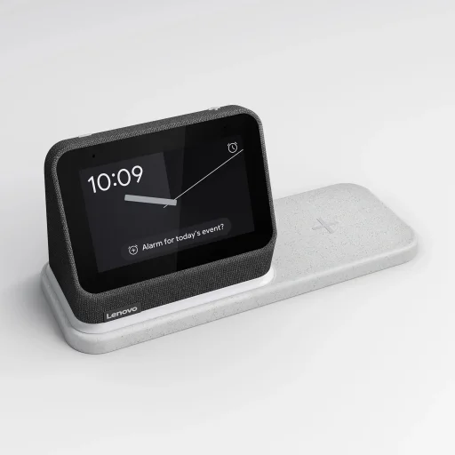 Lenovo Smart Clock 2 + Vezeték nélküli állomás - 1
