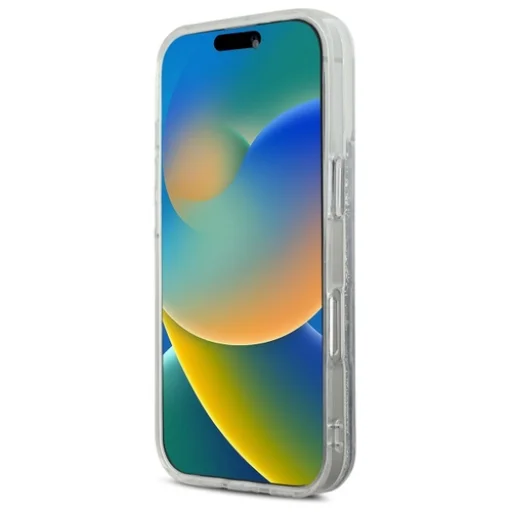  iPhone 16 Plus Átlátszó Karl Lagerfeld Liquid Glitter Karl & Choupette Head Magsafe tok - 4