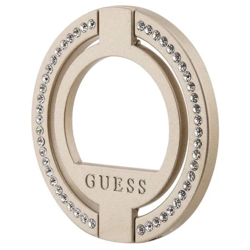 Guess MagSafe gyűrűs tartó GUMRSALDGD arany/rhinestone - 2