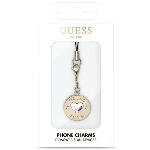 Guess GUCPMHGLD Phone Strap Heart Diamond Charm strasszkövekkel - 2
