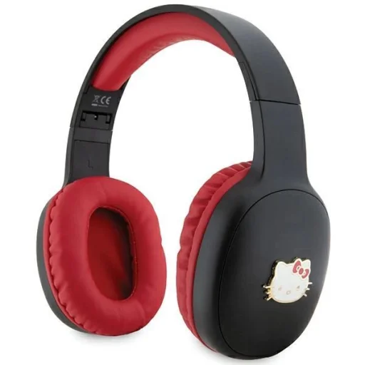 Hello Kitty Metal Logo Bluetooth on-ear fejhallgató - fekete - 1