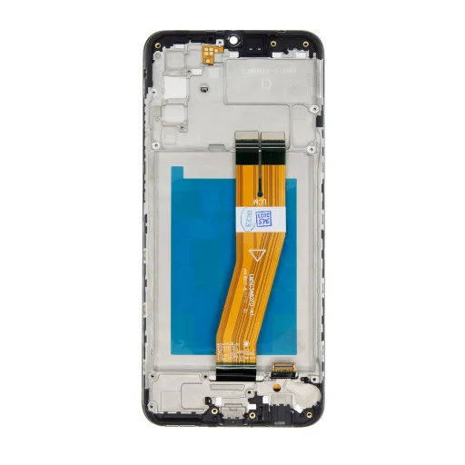 LCD kijelző + Érintőegység + Előlap Samsung A025F Galaxy A02s Fekete, - 2