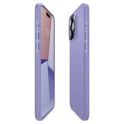  iPhone 15 Pro Max Spigen Vékony Illeszkedés, írisz lila tok - 15