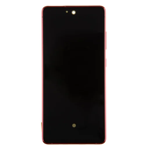 LCD kijelző + Érintőképernyő + Előlap Samsung G781 5G Galaxy S20 FE Cloud Red (Szervizcsomag) - 1