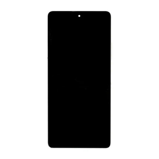 LCD kijelző + érintőegység + előlapi borítás Xiaomi Redmi Note 13 5G sarkvidéki fehér - 1