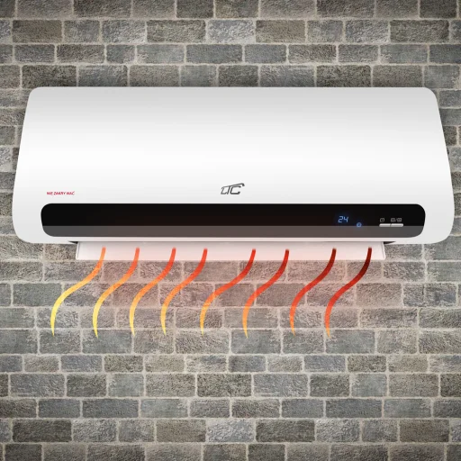 LTC légfüggöny kerámia fűtőelemmel 1100/2200W távirányítóval - 4