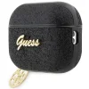 Guess GUAP2GLGSHK AirPods Pro 2 tok fekete/fekete Glitter Flake 4G Charm thumbnail