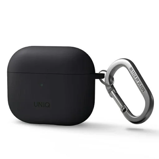 Uniq Nexo tok AirPods 3-hoz + Fülkampók Szilikon - szürke - 2