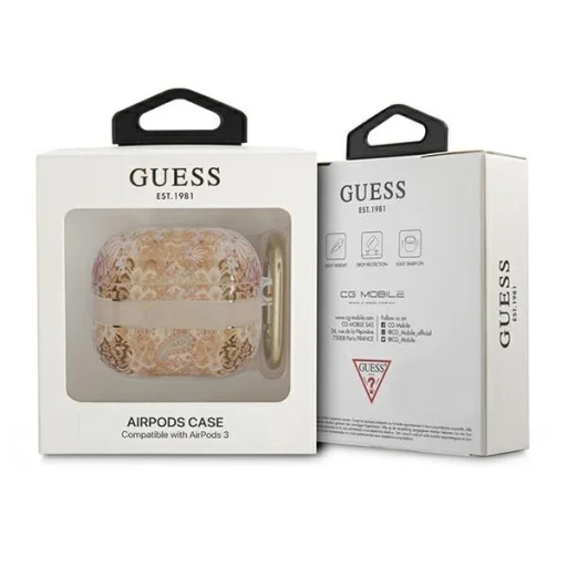 Guess GUA3HHFLD AirPods 3 tok arany/arany Paisley Strap Collection - 3