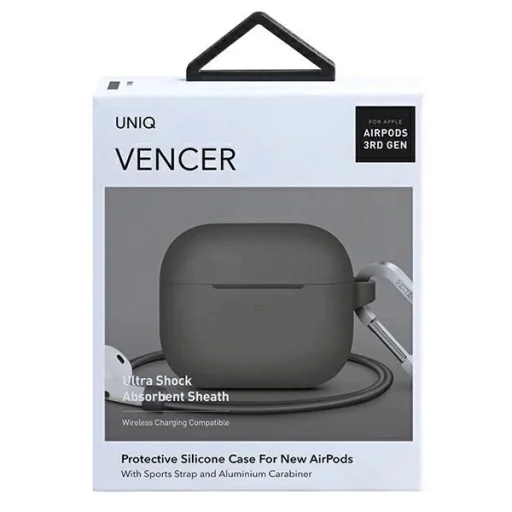 Uniq Vencer szilikon tok AirPods 3-hoz - bézs - 7