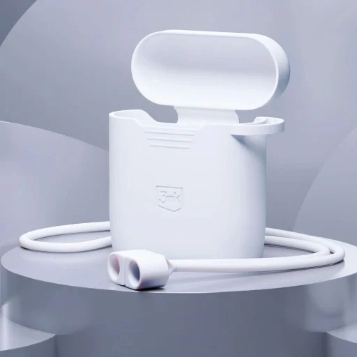 3mk Szilikon AirPods Tok AirPods 2 - fehér - 3