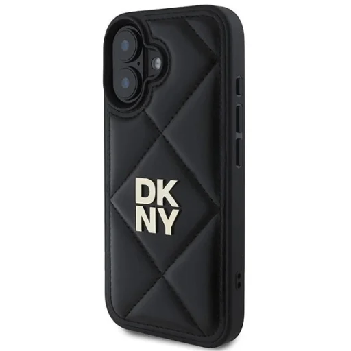  iPhone 16 Fekete DKNY Steppelt Logós tok - 2