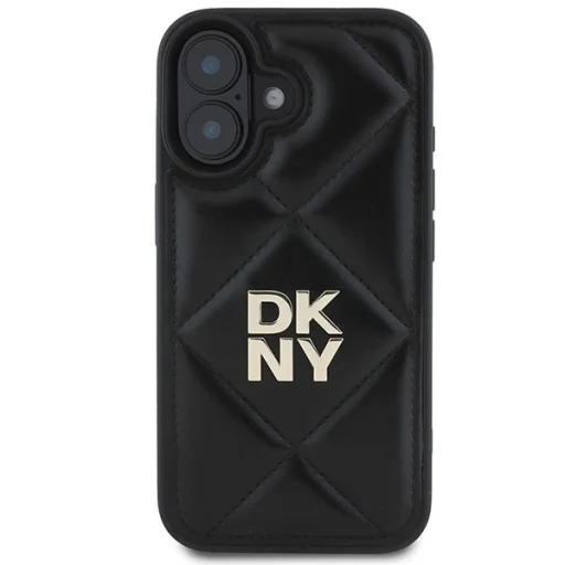  iPhone 16 Fekete DKNY Steppelt Logós tok - 3