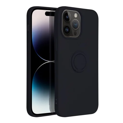 SILICONE RING tok iPHONE 14 Pro Max fekete - 9