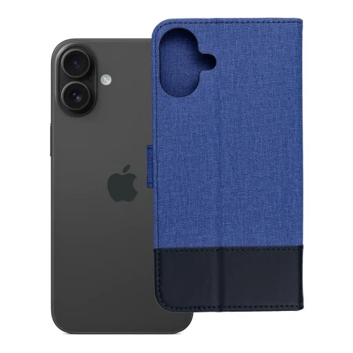 GOMMA flipové puzdro IPHONE 16 Plus modré puzdro - 9