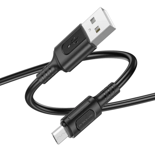 Borofone Kábel BX111 Feliz - USB - Micro USB - 2,4A 1 méter fekete - 2