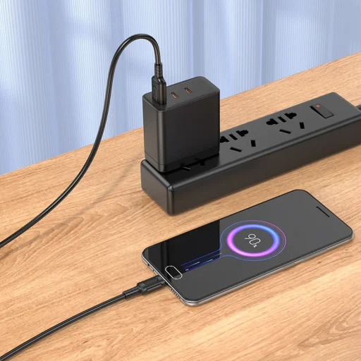 Borofone Kábel BX111 Feliz - USB - Micro USB - 2,4A 1 méter fekete - 4