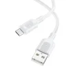 Borofone Kábel BX111 Feliz - USB - Micro USB - 2,4A 1 méter fehér - 2