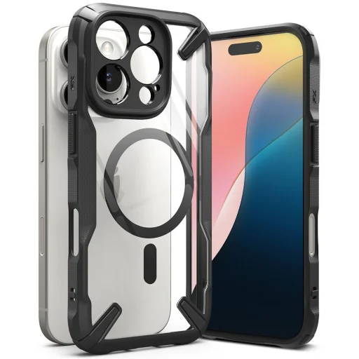 Ringke Fusion X Magnetic Magsafe Iphone 16 Pro Max Fekete Tok - 1