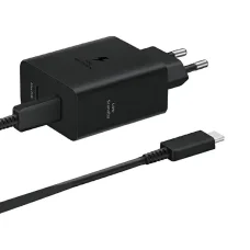 Samsung USB-C 50W hálózati adapter USB-C kábellel fekete gyári (EP-T5020XBE)