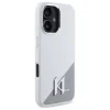  iPhone 16 6.1" fehér Karl Lagerfeld KLHMP16SSCMKMPCH kemény tok Silicone Initial Metal Logo MagSafe tok thumbnail