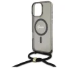  iPhone 16 Pro Max 6.9" fekete/fekete Guess GUHMP16XHCTSGNSK kemény tok Crossbody Cord Script MagSafe tok - 5
