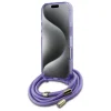  iPhone 16 Pro Max 6.9" lila/lila Guess GUHMP16XHCTSGNSU keménytok Crossbody Cord Script MagSafe tok - 4