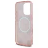  iPhone 16 Pro 6.3" pink Guess GUHMP16LH4PYEEP keménytok IML Peony On 4G Background MagSafe tok - 7