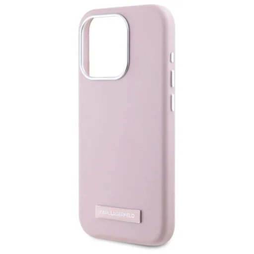  iPhone 15 Pro Max 6.7" pink Karl Lagerfeld KLHMP15XPGMSRPP hardcase FW Metal Plate MagSafe tok - 6
