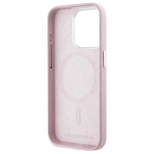  iPhone 15 Pro Max 6.7" pink Karl Lagerfeld KLHMP15XPGMSRPP hardcase FW Metal Plate MagSafe tok - 7