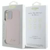  iPhone 16 6.1" pink/pink Guess GUHCP16SSMBSLP hardcase Silicone Script Metal Logo & Frame tok - 8