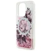  iPhone 16 Pro Max 6.9" Pink/Pink Guess Liquid Glitter Flower MagSafe keménytok thumbnail