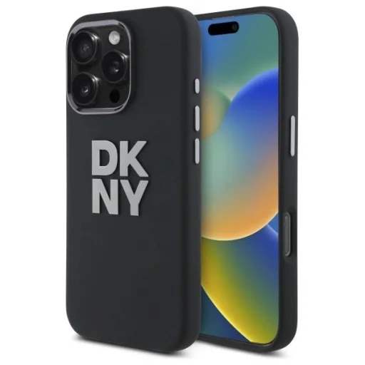  iPhone 16 Pro 6.3" fekete/fekete DKNY DKHCP16LSMCBSK tok - 1