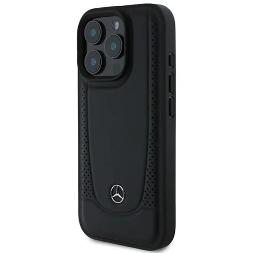 Mercedes Leather Urban iPhone 16 Pro tok - Fekete - 2