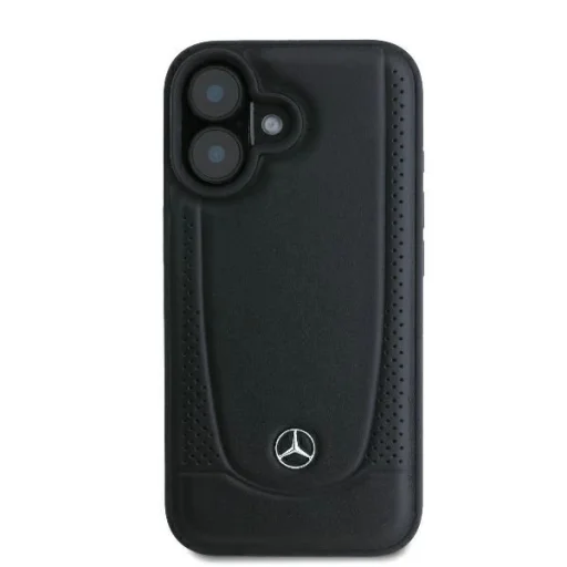 Mercedes Bőr Urban iPhone 16 tok - Fekete - 3
