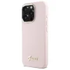  iPhone 16 Pro 6.3" pink/pink Guess GUHCP16LSMBSLP szilikon tok Script Metal Logo & Keret thumbnail