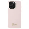  iPhone 16 Pro 6.3" pink/pink Guess GUHCP16LSMBSLP szilikon tok Script Metal Logo & Keret thumbnail