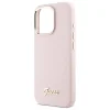 iPhone 16 Pro 6.3" pink/pink Guess GUHCP16LSMBSLP szilikon tok Script Metal Logo & Keret thumbnail