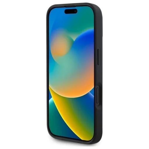  Apple iPhone 16 6.1" fekete/fekete BMW Sign Leather Diamond Metal Logo MagSafe keménytok BMHMP16S23RDDK - 5