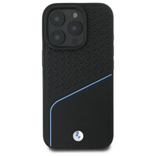  Apple iPhone 16 Pro Max 6.9" fekete/fekete BMW BMHMP16X23RDCLK keménytok Sign Leather Textured And Line MagSafe tok - 3