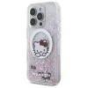 Hello Kitty HKHMP16XLSWKH iPhone 16 Pro Max 6.9" fehér/fehér kemény tok Liquid Glitter Sweet Kitty Bows MagSafe tok thumbnail