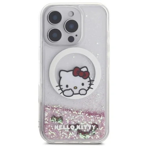 Hello Kitty HKHMP16XLSWKH iPhone 16 Pro Max 6.9" fehér/fehér kemény tok Liquid Glitter Sweet Kitty Bows MagSafe tok - 3