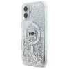  iPhone 16 Plus 6.7" átlátszó Karl Lagerfeld Liquid Glitter Karl Head Magsafe KLHMP16MLGKISGH tok thumbnail