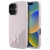  iPhone 16 6.1" Karl Lagerfeld pink KLHMP16SSCMKMPCP Silicone Shadow Metal Initial MagSafe tok