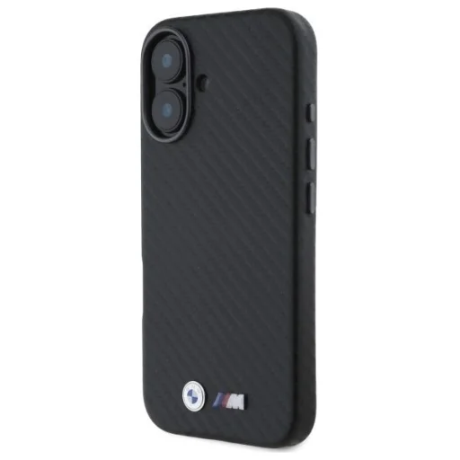  iPhone 16 6.1" fekete/fekete BMW BMHCP16S23PUFWC tok Carbon Wrapped Metal - 2