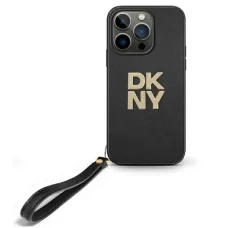  Apple iPhone 16 Pro Max 6.9" fekete/fekete DKNY DKHCP16XPBSWSK keménytok Wrist Strap Stock Logo tok
